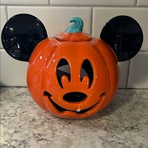 Brand New Disney Parks 2024 Mickey Mouse Jack-o’-Lantern Votive Holder NWT